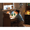Chariot lumineux avec miroir - 6 rangements
