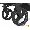 2 roues avant poussette double duette et triplette piroet peg perego