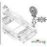 2 roues avant poussette double duette et triplette piroet peg perego