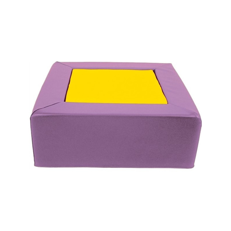 Module de 2 cubes carrés en mousse pvc empilable h.25