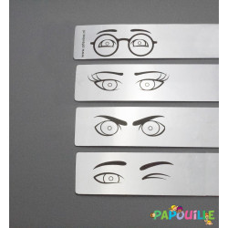 Miroir enfant incassable à expression en lot de 4