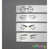 Miroir enfant incassable à expression en lot de 4
