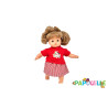 Poupée corps mou avec cheveux 30cm fille
