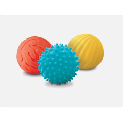 3 balles tactiles sensorielles