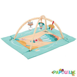 Tapis d'activités avec arche montgolfière