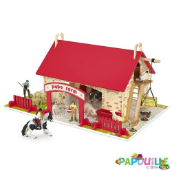 La grande ferme en bois (figurines papo)