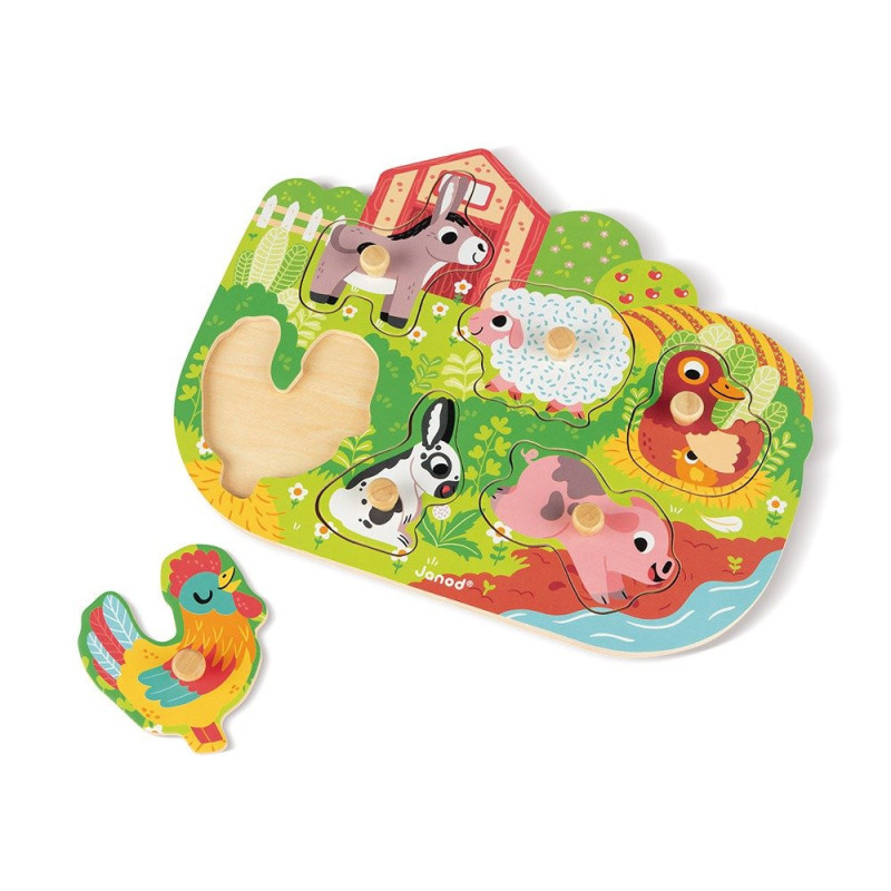 Puzzle la ferme joyeuse 6 pièces