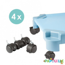Set de 4 roues pour couchette empilable akros