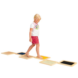 Chemin sensoriel et tactile enfant