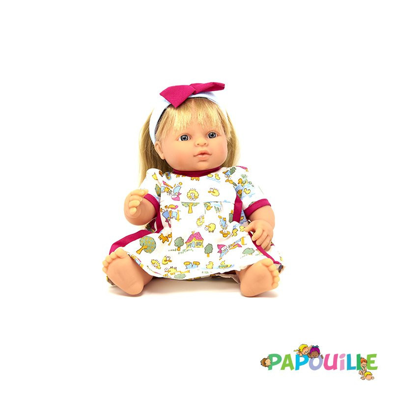 Poupée corps dur avec cheveux 30cm européenne