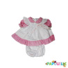 Ensemble poupon fille robe plus culotte 52 cm