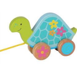 Animal à tirer avec roulettes tortue susibelle