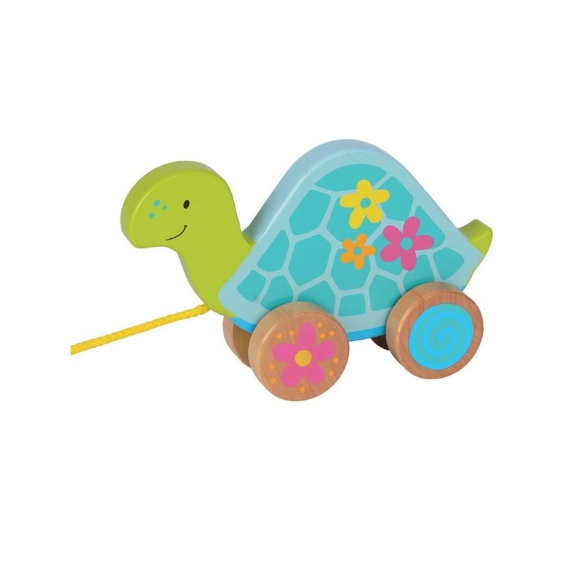 Animal à tirer avec roulettes tortue susibelle