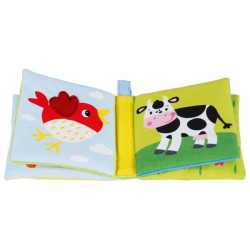 Livre d'images en tissu sonore pour crèche
