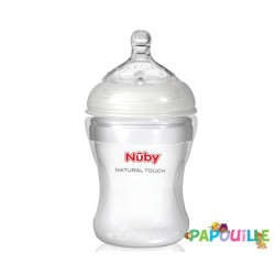 Biberon col large polypropylène - 300 ml avec tétine softflex