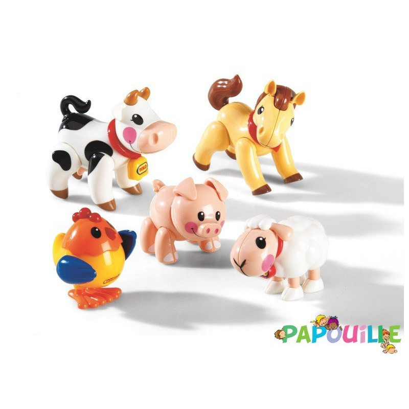 Figurines articulées les animaux de la ferme