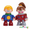 Figurines articulées les 4 copains d'école ( tolo )
