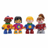 Figurines articulées les 4 copains d'école ( tolo )