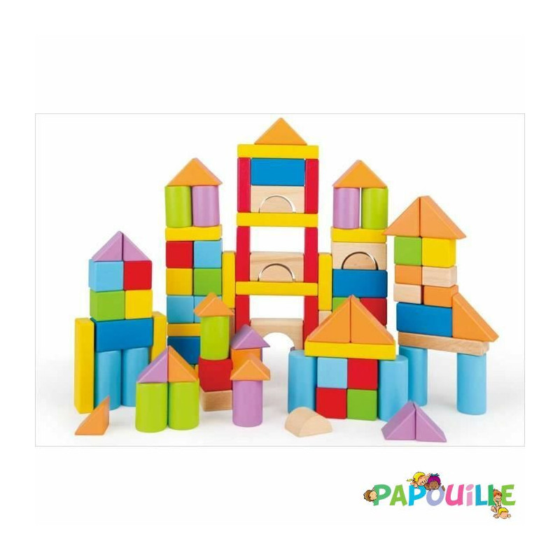 Baril de 100 blocs de bois