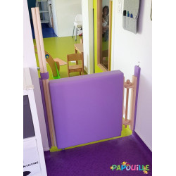 Portillon de séparation en bois collectivité - sur mesure