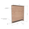 Portillon de séparation coulissant en bois sur mesure collectivité