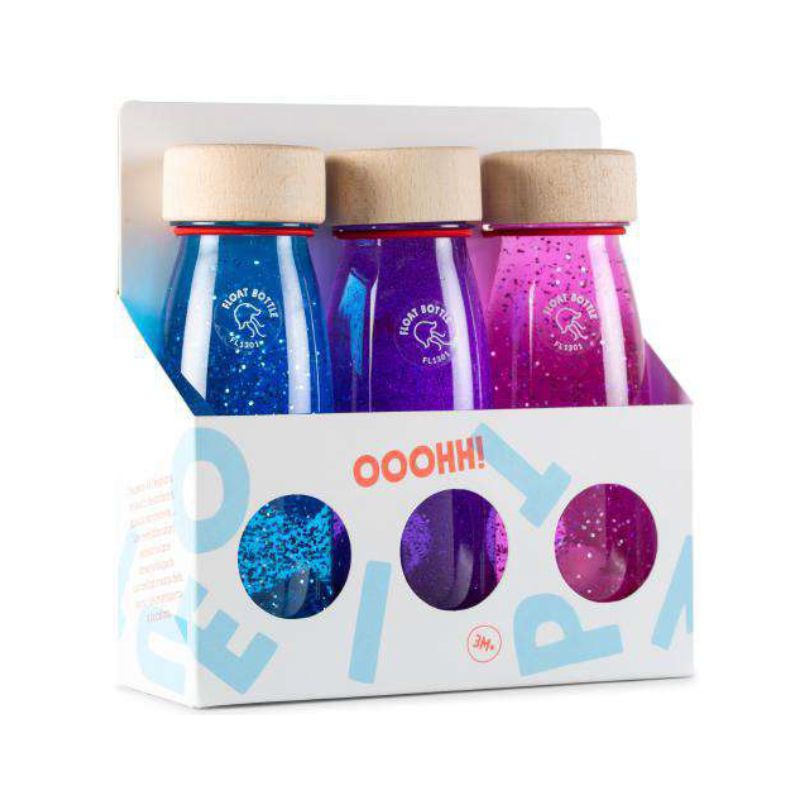 Lot de 3 bouteilles sensorielles magic