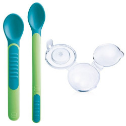 Lot de 2 cuillères thermosensibles - Rose