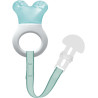 Anneau de dentition réfrigérant avec attache - Bleu