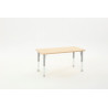 Rectangular Table Owlaf 120 x 60 cm. incl. height-adjustable metal legs - melamine coating