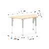 Trapezoidal Table Owlaf 120 x 60 cm. incl. height-adjustable metal legs - HPL surface