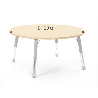 Round Table Owlaf 120 cm. incl. height-adjustable metal legs - HPL surface