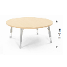 Round Table Owlaf 120 cm. incl. height-adjustable metal legs - HPL surface