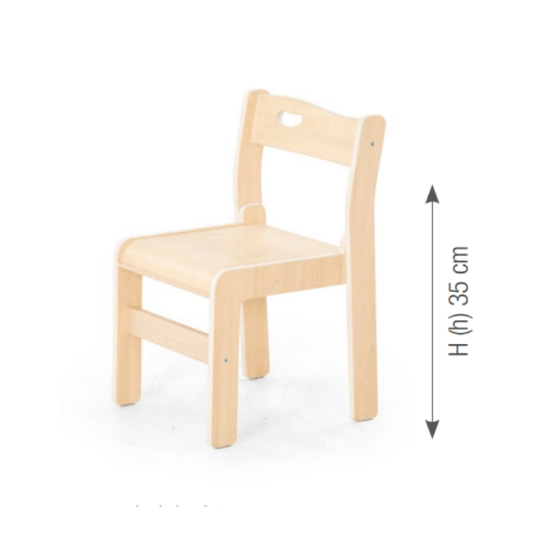 Chair "Ole". seat height: 35 cm. without armrest - (4 Chairs/Carton - Price per piece!)
