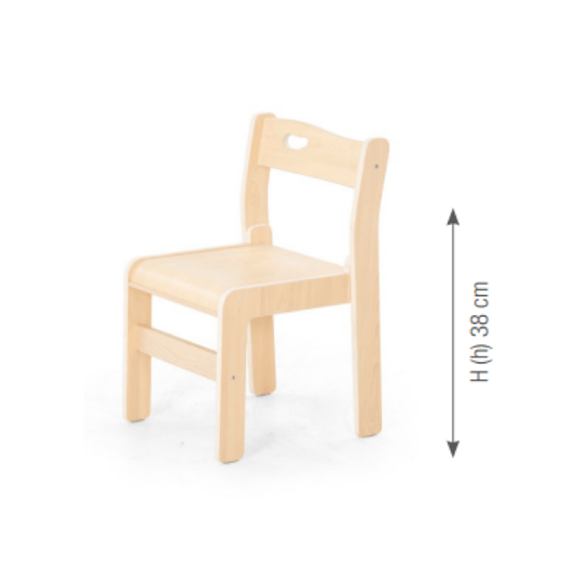 Chair "Ole". seat height: 38 cm. without armrest - (4 Chairs/Carton - Price per piece!)