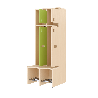 Garde-robe 2 places avec assise - T1