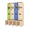 Garde-robe 4 places avec assise - T1