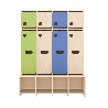 Garde-robe 4 places avec assise - T1