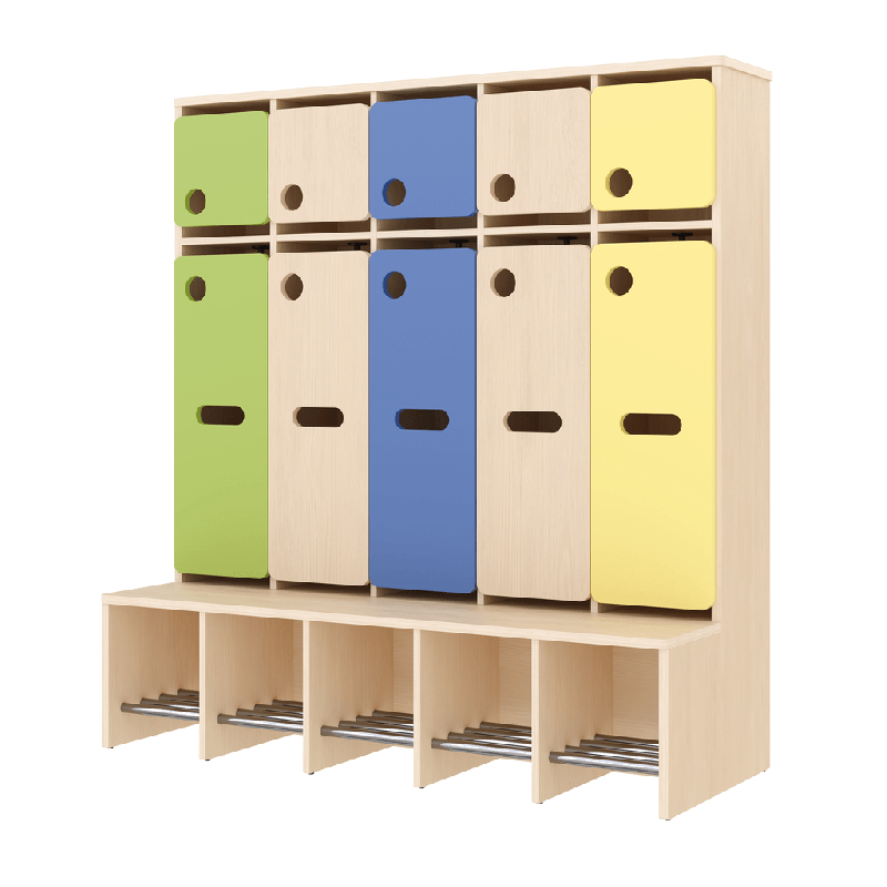Garde-robe 5 places avec assise - T1