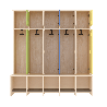 Garde-robe 5 places avec assise - T1
