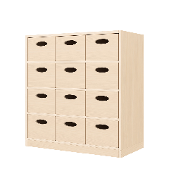 Meuble de rangement 12 bacs - MELU
