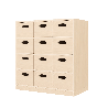 Meuble de rangement 12 bacs - MELU