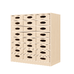 Meuble de rangement 24 bacs - NALA