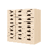 Meuble de rangement 24 bacs - NALA