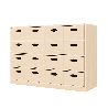 Meuble de rangement 16 bacs - Lumi