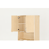 Armoire de rangement 2 portes - Moka