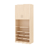 Armoire de rangement 2 portes - Moka