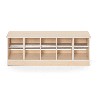 Banc vestiaire 8 casiers 99x33x35cm - Pomi