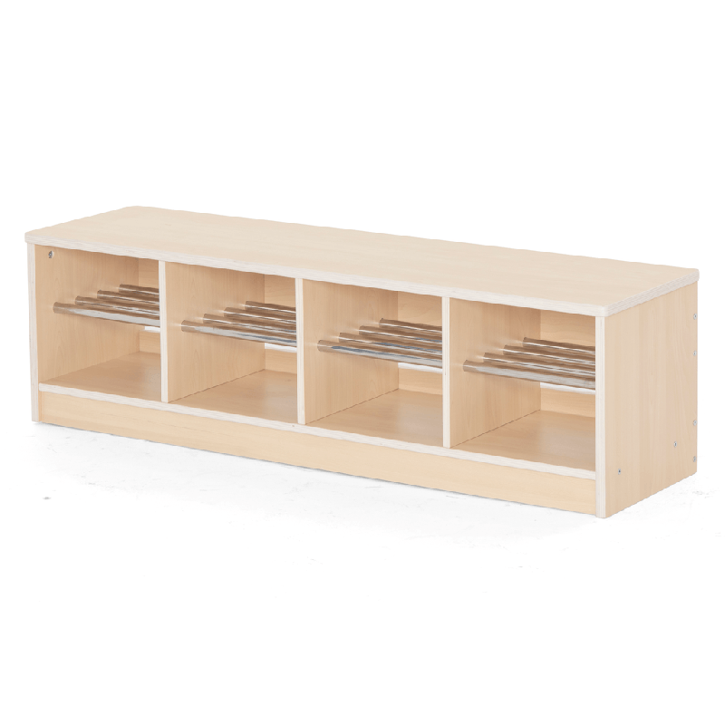 Banc vestiaire 8 casiers 120x33x35cm - Mopi