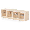 Banc vestiaire 8 casiers 120x33x35cm - Mopi