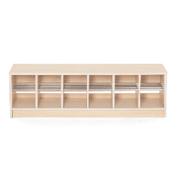 Banc vestiaire 12 casiers 120x33x35cm - Zomi